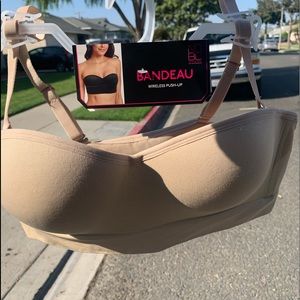 Wireless push up bra/bandeau